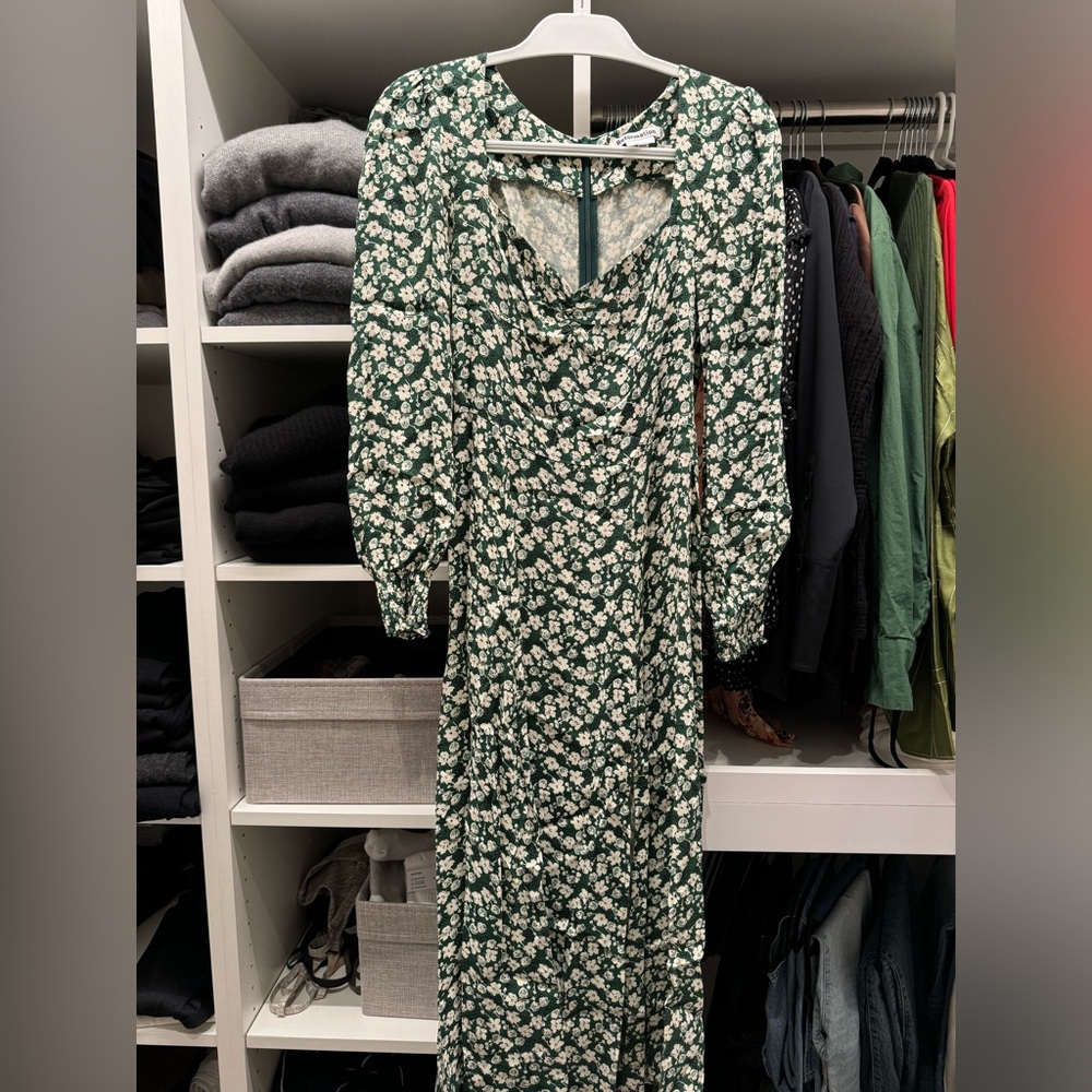 REFORMATION LONG SLEEVE MIDI DRESS